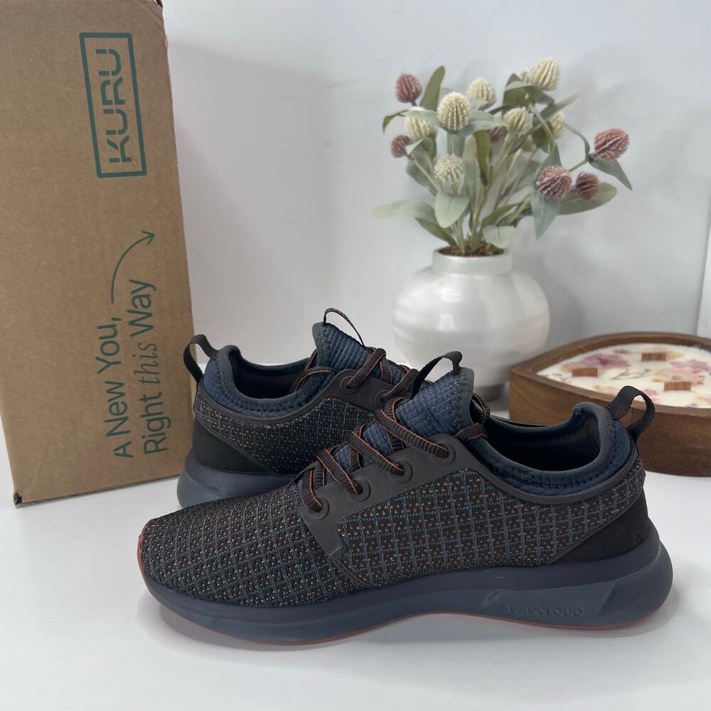 Kuru Atom Walking Comfort Sneaker Java Brown/Spice Brown Men 7 Medium Tried On - Picture 5 of 10